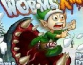 Effing Worms Xmas - Управляй огромным земляным червем и нападай на эльфов, снежных людей, вертолеты и на многое другое! Кушай побольше, расти сильным и апгрейдся, чтобы испугать толстого Санту до смерти. Для управления используй W A S D.