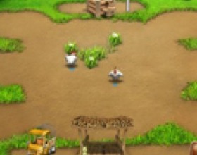 Farm Frenzy 2 - It's fun to play as you grow grass, feed chickens, collect eggs and sell your produce in the market. Use the money on additional buildings that produce brand new products, including steaks, delicious cakes and strange home clothing. Use mouse to manage the game. Also You can reset level at any moment by click on corresponding button on bottom menu.