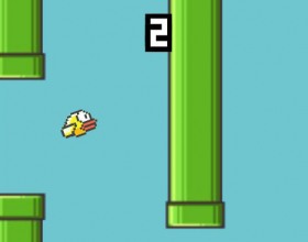Flappy Bird - Наконец-то на нашем портале эта скандальная игра. Возможно, ты знаешь, что тебе надо делать?! Управляй своей желтой птичкой и пролетай между предметами, чтобы установить лучший результат. Главное сильно не расстраивайся - это всего лишь игра.