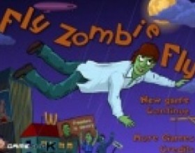 Fly Zombie Fly - Кинь повешенного мертвяка как можно дальше, чтобы освободить его. Раскачивай его правой и левой клавишами-стрелками, а затем жми на пробел, чтобы бросить. Используй заработанные деньги на модернизацию и особые навыки. Клавишами 1-8 используй особые навыки.