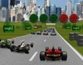 Formula Racer - Выиграй соревнования, установи наилуший результат и стань чемпионом! Чем быстрее едешь, тем лучше! Управление стрелками. Когда виден индикатор ускорение, используй его с помощью пробела. Зарабатывай деньги и покупай модернизации для своей формулы.