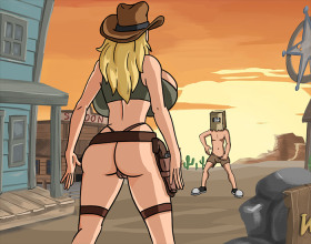 Fuckerman: Wild Breast [v 0.2 +Secrets] - Today you'll be together with our coolest heroes in the Wild West. As always in Western culture you'll be involved in a bank robbery, there will be a sexy sheriff, some Indians and many more. You'll control both characters at certain moments. Use W A S D to move, E for action, Q to get naked, C to switch character (when possible).