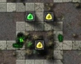 Gemcraft Labyrinth - Your task in this new part of Gemcraft tower defence game is to protect your base orb from attacking monsters. This time enemies are attacking from all sides. Earn mana, build tower, combine gems and do many other things to survive. Use Mouse to control this game. Follow instructions.