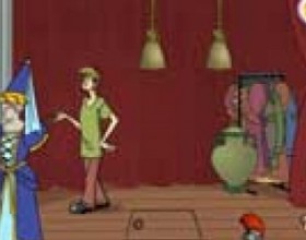 Ghost in the cellar 2 - Scooby and Shaggy are hiding in the cellar. You must disguise them by using the costumes present on the screen. Following the statue model in the bottom left corner. Take the items by dragging them on the character. Some parts of the costumes can be hidden and you must click on other objects on the screen to find them.