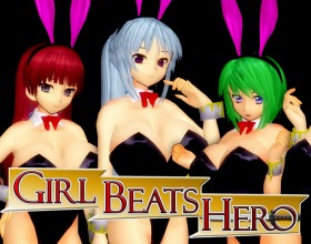 Girl Beats Hero Ch.1 - After a fierce battle, the brave Hero Alf defeated the Monster Lord. Peace seemed to return to the world, but rumors of new threats continue to spread. Wherever danger appears, Alf follows. Now his journey continues once more. The city of Stymia requests support, and guild master Harry is searching for an elite fighter to assess the depth and danger of an unexplored dungeon. Finally, a worthy challenge! Having defeated Satan himself, the Demon King, Alf refuses to back down until the job is finished. The demons may be weaker now, but the threat remains. Can you overcome the trials, battles, and temptations hidden within the dungeon?