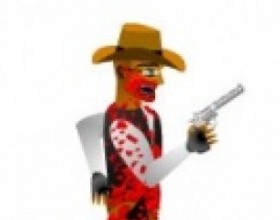 GunBlood - Do You remember those Western style one-on-one gun fights? Now you can try something like that by yourself and become the most feared gunslinger. Drive your cursor to the gun barrel to start countdown and then move your mouse as fast as you can to aim and click to shoot your enemy.