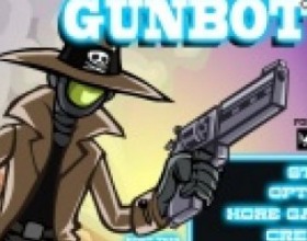 Gunbot - Your mission is to get back the golden lizard artifact to save the universe. Kill all monsters that get in your way, collect stars and orbs to have resources for upgrades. Use W A S D or Arrows move. Use Mouse to aim and shoot. Use R to reload.