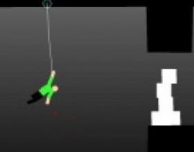 Hanger - You have to use a rope to swing your way from the start to the end of each level. Be careful and don't hurt yourself along the way. Use Arrows Left and Right to swing yourself, Use Up and Down To climb the rope. Use Space to cut the rope and press again to throw it again.