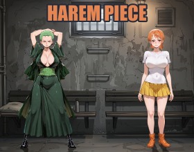 Harem Piece - Welcome to a porn game inspired by the legendary One Piece! While the ultimate goal of the story is already set, your decisions will determine the path you take to reach it, making this adventure quite different from the original storyline. You play as a young man who's grown tired of his ordinary life. Born and raised on this island, you've spent the past 20 years dreaming of just one thing — finally breaking free and setting out on a real adventure. Now it's time to make your move. Build your own crew, set sail across the seas, and meet beautiful women who could become part of your pirate crew. Your ultimate goal is to assemble the sexiest crew around and find the legendary Harem Piece!