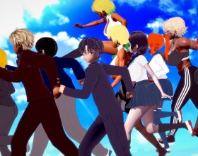 Heart Roll Academy - Welcome to the Academy! A young guy named Alex moves to a new city to escape the past and start a new life at the academy. Can he start fresh, overcoming all obstacles? He's immediately placed in the boys' dormitory, where he'll get to know other students. Additionally, the entire campus is at his disposal! By the way, this game has NTR elements, and the competition for the girls' attention will be fierce! You'll compete with other rivals for the girls you like. Your actions directly affect who ends up with you and who ends up in bed with your competitors!