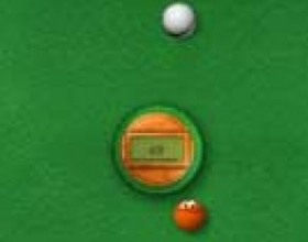 Hit the looser - You have to hit the running looser with the white ball. You have ten shoots per one looser after that you are the looser. You can move the white ball by pulling out of it the black rubber. When you release your mouse button the ball will go in the opposite to rubbers direction.