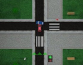 Hit The Road part 2 - Your job is to organize traffic on the road and avoid crashes. Click on the traffic lights to change the movement of cars. Try to not hurt the pedestrians in the game too. Make no crashes and you will win this game. Use mouse to control the game.