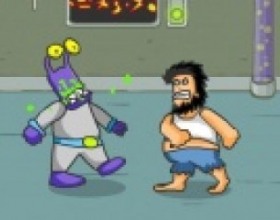 Hobo 5: Space Brawls - Now our Hobo friend is fighting against his own clones and alien enemies. Now not only you can fart and spit on enemies, but they can do the same stuff to you. Use Arrows to move, press A to punch, S to kick, P to view combo list.