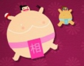 Hungry Sumo - Your goal is to grow your sumo and win other bouncing sumos. To do that you have to become bigger than all of them. Hover your mouse over a sumo and he will grow. But remember, that you can not attack enemies while you're growing.