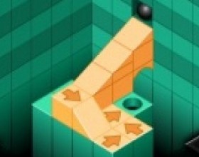 Isoball X-1 - This game requires a lot of thinking and logic. Your task is to guide the black sphere into the hole. You can use various tools like ramps, bridges, arrows and different size blocks to reach your goal. Use Mouse to select and place available blocks. Click on their icons twice to rotate them.