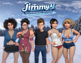 JimmyAI: Snowbound Secrets - You play as a young guy named Jimmy, renting a small room in a secluded cabin far from civilization. He was sure his vacation would be quiet and peaceful, but think again! The holiday quickly turns into a tangled web of relationships, secrets, and forbidden temptations. Jimmy meets the landlady, who over time starts actively flirting with him. Besides her, other girls live in the house too. Find out how their relationships develop! Jimmy can move from room to room, exploring the surroundings and meeting his neighbors. This is a vacation he'll definitely remember for a long time. Being stuck with several sexy girls in a house in the middle of the woods, what could be cooler?