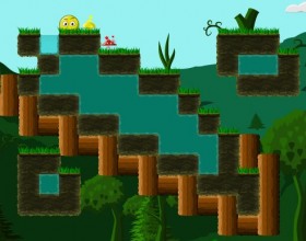Kolobok Level Pack - Roll around the screen to reach the exit point to complete the level. On your way you can eat different mushrooms that will give you some special ability. Use arrows to move, press Space to eat mushroom.