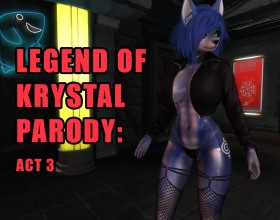 Legend of Krystal Parody: Act 3 - This is the third installment in Krystal's adventure, and the mysterious cave she's exploring keeps shifting and changing based on her progress in the game. Two mentors in the Warriors Zone are guiding Krystal through her combat training, and their backstories are slowly revealing themselves as the game goes on. There will be new quests and more sex as Krystal dives deeper into the game world and gets more involved. Please note: you might encounter a black screen at some points during gameplay – that's normal, just keep playing! Also, don't click too fast because it might cause files to load slowly. Have fun exploring!