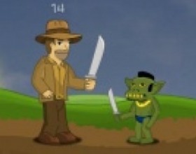 Legend of the Golden Robot - Your mission in this complicated Role playing game is to get back all pieces of Golden Robot to defeat Evil Wizard and his monster army. Fight in turn-based style, dig for treasures, play mini games at the bar and do other things along your adventure. Use mouse to play this game.