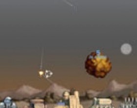 MAD: Mutually Assured Destruction - Enemy missiles are attacking your base! Shoot them down and see how long you can last against the onslaught.
Click to fire a missile. Try to aim ahead of an incoming missile for best effect. Destroying missiles gives you resources which can be used to purchase upgrades.