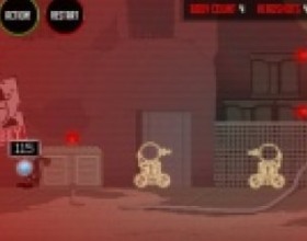Madness Premeditation - Hank needs your help - you must guide him through strange situations in which you must kill enemies, shoot some objects and many more. First move around using W A S D keys to get walking path. Then use your mouse to mark attack nodes. When you're ready press Action button.