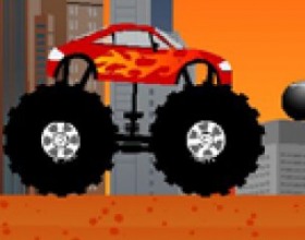Monster Truck Destroyer - Your task in this car destruction game is to destroy cars, various kinds of other devices and finish all 12 levels. You can choose from 3 monster trucks and a bonus monster bus. Use the arrows to control your car and lets start destruction.