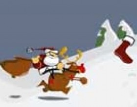 Movaman vs Santa Clan - Movaman состязается с Санта Клаусом - нужно ловить предметы, падающие сверху, и избегать снежков и прочего мусора. Санта Клаус ловит подарки и прочие атрибуты Нового Года, а Movaman - офисную технику. Перемещение стрелками на клавиатуре, можно использовать нитро (пробел), снежки со знаками вопроса дают некоторые бонусы.