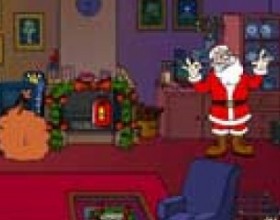 Murphys law 2 - Ваша цель - доставить Санта Клаусу как можно больше неприятностей и неудобств. Кликаем на предметы, чтобы активизировать их. Мышкой перетаскиваем вещи в нужное место. Да, зря дедок решил навестить ваш дом и доставить подарки!