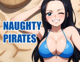 Naughty Pirates [v 0.19] - This is a unique hentai visual novel parody that explores the exciting world of "Naughty Pirates" and gives a steamy turn on the popular One Piece universe. You will get the chance to go on a wild and crazy adventure across the Grand Line with the Straw Hat Pirates, not to mention interact with bishōjo like Robin and Nami. Each of them will also have their own storylines and hidden sexual desires, so you can expect several hot scenes that offer ahegao, sumata, paizuri, and more. You will also fight fierce enemies, solve tricky puzzles, and make decisions that will alter the course of your adventure. As you progress through this eroge, you will unlock new scenes, secrets, and paths that lead to unexpected love stories and daring escapes. Hit play and dive into an unforgettable journey filled with excitement, danger, and passion.