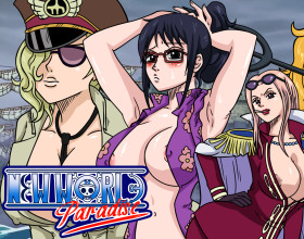 New World Paradise - This game is a parody of the best-selling manga of all time, One Piece. You play as a captain who is trying to catch the pirates after they appear two years later. Your mission is to cope with this misfortune and restore your position in the eyes of other characters. Of course, you will also like the girls you meet.