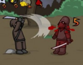 Ninja - Some evil samurai master's army is attacking the world and you're the one who can save everyone from slavery and damnation. To Move use Arrow Keys, to Run Double-tap Left or Right arrow key, to Jump press Space. For attack use keys A S.
Throw special weapons D W. Change Weapons - Q, Drink Health Potion - E, Pause - P or ESC.