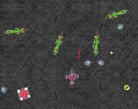 Notebook Space Wars - Fly through the space and destroy all other planes on the screen and then collect coins which left after them. Use that money to upgrade your plane. Select control mode between mouse and keyboard. Follow instructions in the game.