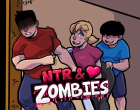 NTR and Zombies - Do you want to get your nerves tingling and enjoy watching how the heroes struggle to survive? Then dive into this crazy zombie and netorare game! The unique thing about this game is that you will play as three characters. So, let’s meet them! This is Mark, his girlfriend Tiffany, and his brother Alex. A global crisis has suddenly broken out in this world, and now zombies roam the streets. They are nasty, scary, and very hungry. Mark leaves to provide for his family, leaving Tiffany and Alex alone. He has no idea what this might lead to. Do you think the gorgeous Tiffany will stay faithful to him? Help Mark’s family survive this global apocalypse and keep their love alive!