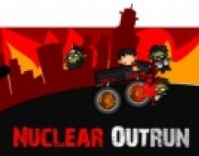 Nuclear Outrun - Твоя цель - в этой простенькой игре водить машину и стрелять по врагам, чтобы освободить дорогу и выбраться из этого места. Если нет желания водить машину самостоятельно поставь режим авто. Мышкой целься и стреляй.