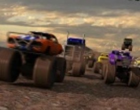 Offroaders - Great monster truck racing game where you have to beat everybody to become the true champion. Collect money on the track to upgrade your vehicle! Use Arrow keys to control your car.