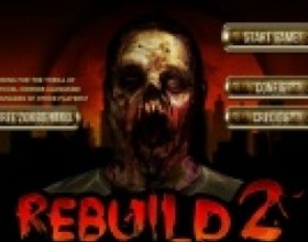 Online Game Rebuild 2 - И снова они, зомби, мечтающие сожрать твой мозг, а также оторвать бошки всем выжившим, окружили человечество. Так помоги же людям добраться до убежища живыми и здоровыми! Покупай оружие и экипировку для себя и людей, отвоевывай новые территории. Управление мышкой.