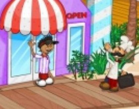 Papas Freezeria - Guess what? Papa continues his business and now it's time to manage an ice cream shop on some tropical island. Take orders, prepare freezing ice creams, add ingredients, blend syrups, add decorations and serve to your customers. Use Mouse to play this game. Follow first time tutorial in the game.