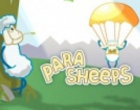 Parasheeps - Твоя задача - прыгать с парашюта управляя ненормальной овцой. Попробуй приземлиться первым, чтобы выиграть соревнования. Кликай или жми пробел, чтобы прыгать и открывать парашют.