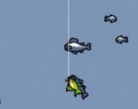 Radical Fishing - This fisherman uses his own radical fishing methods. First he catches the fish and then kills it. Grab as many special fish as possible to get more points. Use earned money to upgrade your weapons. Use mouse to control your catch, aim and shoot.