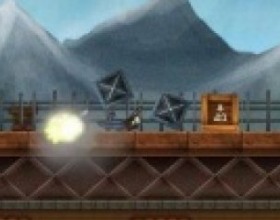 Ragdoll Rooftops - Your goal is to keep ragdoll on the screen. Screen is constantly moving to the right. You must click under your dummy to explode bombs and bounce it in the air. Do not fall between buildings or get stuck in obstacles.