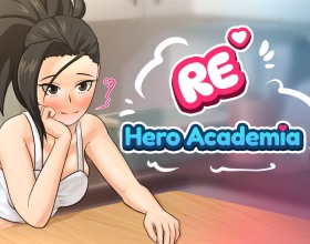 RE: Hero Academia - In this crazy anime-style porn game, you play as a Pro Hero who recently graduated from U.A. Academy but suddenly died in the line of duty! But you're lucky, some mysterious forces send you back to the past, granting a second chance. Not everyone gets such a cool opportunity, so do everything to become a true hero. Now your task is to hone your super-skills, get as close as possible to your allies, uncover the mystery of your death, and prevent it. And along the way, plenty of lewd scenes with beloved characters await you. You'll be able to fuck adorable beauties from the My Hero Academia manga like Mei Hatsume, Tsuyu Asui, Nemuri Kayama, and many others!