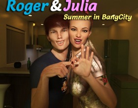 Roger & Julia - Summer in BangCity - You play as a young guy named Roger, who has to study hard during the holidays to get a scholarship for university admission. A young girl named Julia from the neighboring house helps him study and prepare for university, explaining everything he needs to know. She also helps him arrange first, second, and third dates with her friend Andrea! But it's not that simple. Roger and Julia themselves used to be a couple, even before they arrived in this city. In this dynamic porn game, love and someone else's help can turn out to be completely different from what you expect. Roger dreamed of a scholarship, but in the end, he'll get something more! Can Roger pass his exams and not fall into the abyss of sex?