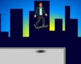 Rooftop skater - Try to finish the level or get the highest score before your health and time run out. Press SPACE if you fall off of a building to climb back up. Release the arrow key just before ramps so you don’t fly off. Manuals are used to link moves, but do not give points. Click the button below to view special trick.