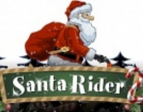 Santa Rider 2 - Вы когда нибудь видели как Дед Мороз разъезжает на мотоцикле? Сейчас 21 век и самое время сменить санки на байк. Попробуй доставить подарки в срок, а также не упасть с моцика. Для управления байком используй стрелки клавиатуры.