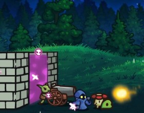 Sentry Knight - Protect your kingdom from attacking monsters and other mythical creatures. Earn points and upgrade your powers, weapons, skills and many more. Use your mouse to aim, firing goes automatically. Don't hurt sheep with money.