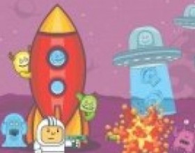Space Vs Monsters - You are a spaceman who has to fight against alien monsters deep in the space to save his team-mates. Use your mouse to aim, set the power and fire. Remember that you can use various weapons with different abilities.