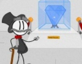 Stealing the Diamond - There was a time when you were Escaping the Prison and now your task is to earn some money by Stealing the Diamond. Help the stickman steal that diamond from Tunisian museum. There are 3 ways how to steal it but many more ways to fail. Use Mouse to select next action.