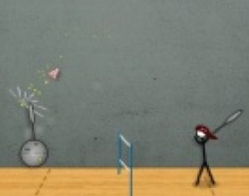 Stick Figure Badminton 2 - This is already second part of this badminton game. Your task is to become champion between stick men. Choose your stick figure and lead it to victory! Use your mouse to control the game.