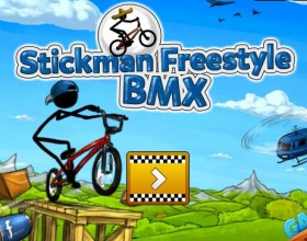 Stickman BMX Freestyle - Control your stick guy on the BMX and perform as much stunts in the air as possible to earn money. After that go to the store and buy some cool upgrades for your bike. Use Arrows to ride. Check all trick buttons in the game.