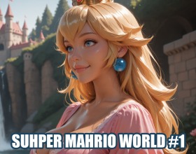 Suhper Mahrio World #1 - Everyone's favourite legendary hero, Mahrio, has done the impossible again! He's rescued Princess Peach from yet another captivity. But they're in no hurry to return to the kingdom. Instead, their grand journey across worlds begins in search of the perfect castle, where the capricious princess can finally feel safe and luxurious. The princess is already pretty tired of the sewers, dungeons, and dubious shelters they have to share along the way. So do everything you can to make sure her pussy is properly satisfied! This is a story about the adventures of a legendary couple in fantasy worlds, full of hot fuck fest. While the heroes search for the perfect kingdom for Peach, they'll have plenty of time to fuck like rabbits!